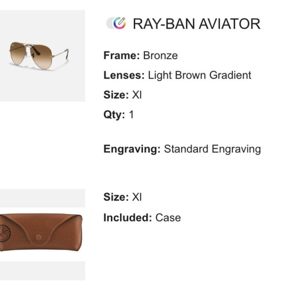 Ray Ban Aviator RB3025 Brand New - Picture 2 of 6